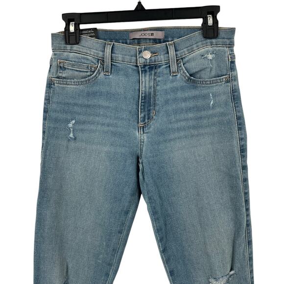 Joe's Jeans straight crop Mid-Rise Distressed Denim size 26 - Picture 2 of 6